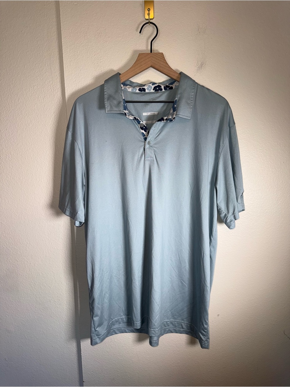 SWANNIES GOLF lightweight golf floral cotton outdoor summer polo XL